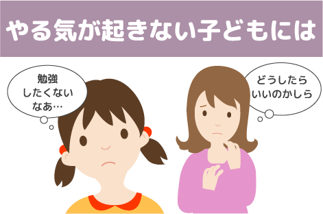 やる気が起きない子供には？