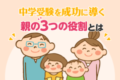 中学受験を成功に導く、親の3つの役割とは