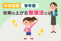 中学受験　学年別　効果の上がる勉強法とは