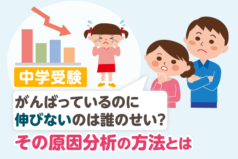 中学受験　がんばっているのに伸びないのは誰のせい？その原因分析の方法とは